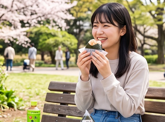 コシヒカリおむすび、炙りたらこ1
